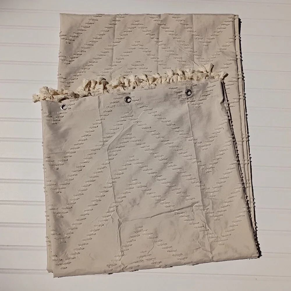 Elegant Cream Shower Curtain